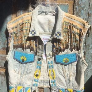 Fabulous Vest
Western 
Hand stitched, hand beaded